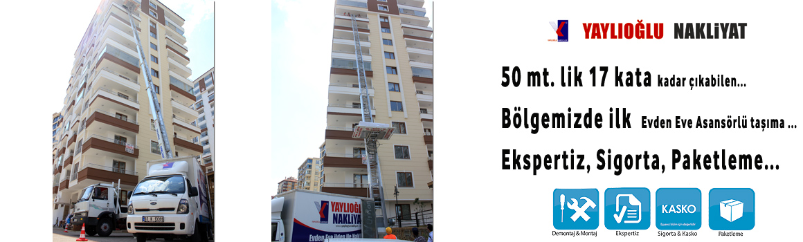 Trabzon Evden Eve Nakliyat Asansörlü Taşıma